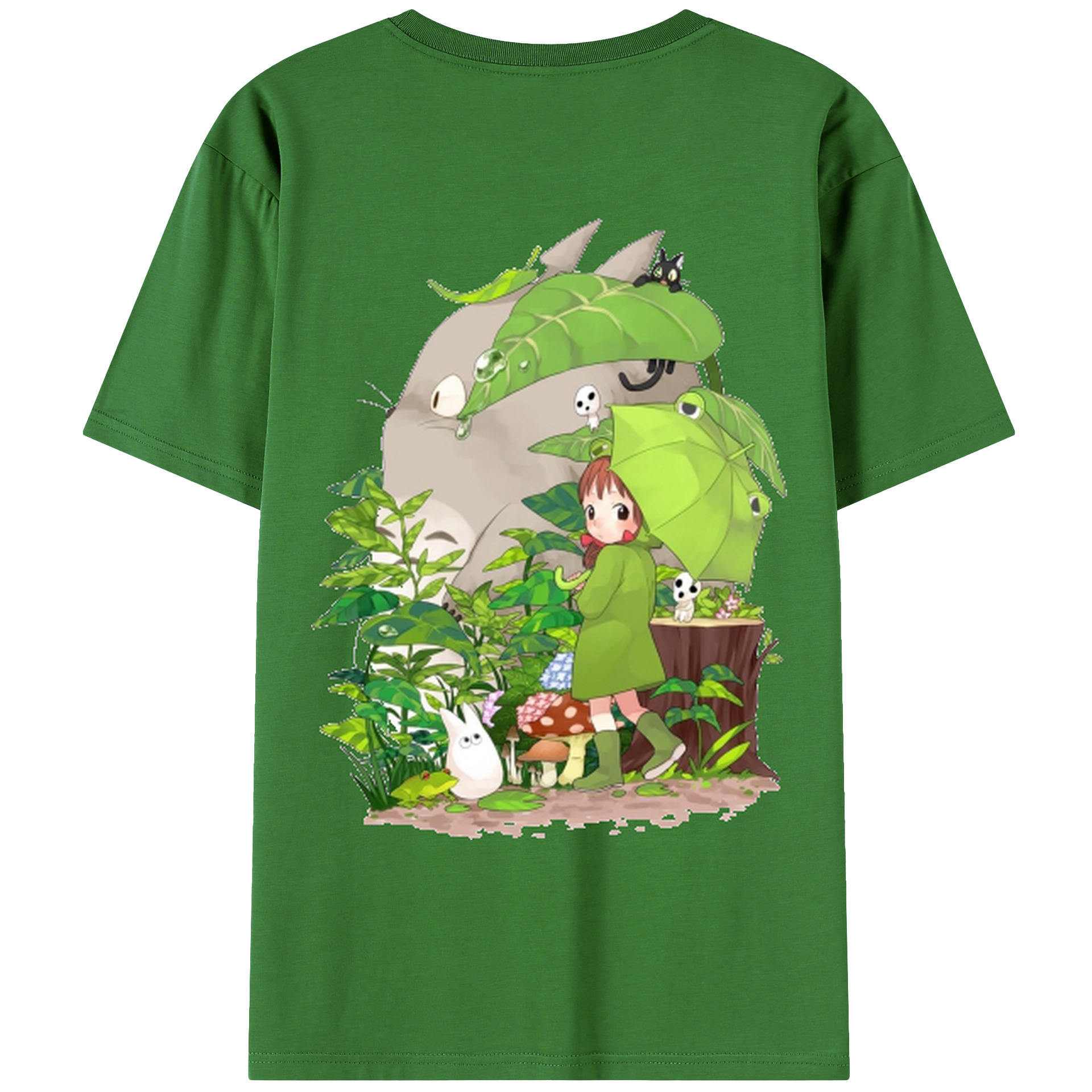 （画像用） となりのトトロ 草壁メイ 草壁サツキ My Neighbor Totoro Satsuki Kusakabe Mei Kusakabe レディース半袖Tシャツ(バックプリント)